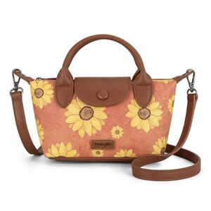 Wrangler Sunflower Print Brown Women's Bag